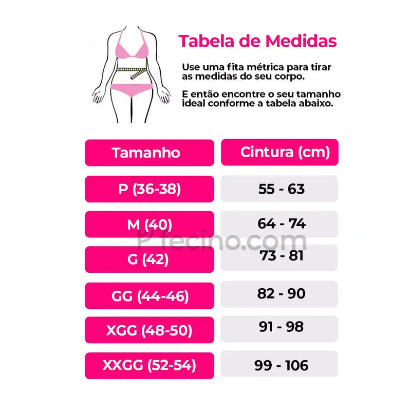 (Compre 1, Leve 3) Midéli® - Calcinha Modeladora com Barbatanas Reduz Medidas da Barriga