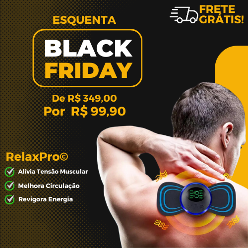 Relax Pro© - Massageador Portátil para Dores e Inchaços [Compre 2 Leve 4] Últimas Unidades!