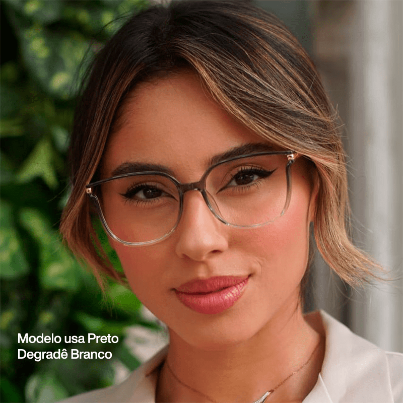 Óculos Feminino Zoom Diamond™ Lentes Anti-Reflexo e Grau Automático