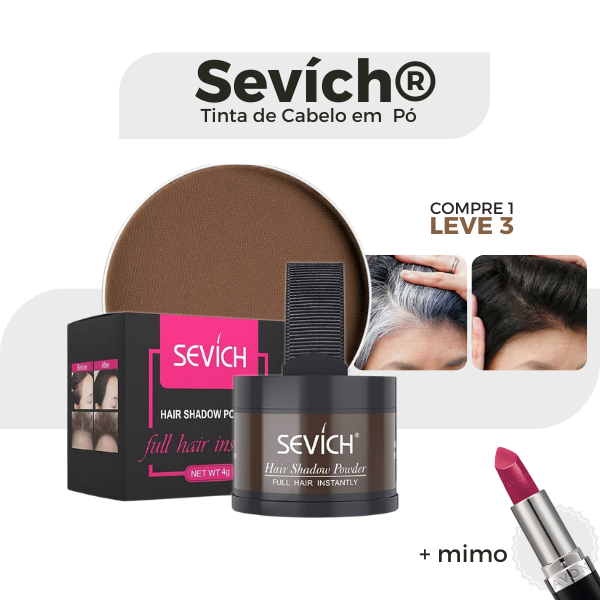 Tinta de Cabelo em Pó - Sevích® Cobre Falhas e Fios Brancos (Compre 1, Leve 3)