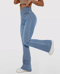 Calça Jeans de Cintura Alta Cruzada [Últimas Unidades 🔥]